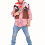 Cowboy blouse met vest jongen