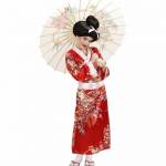 Geisha Flower Kostuum Meisje