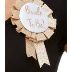 Bride To Be Rozet Rose Goud