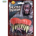 Monster tanden Halloween met kleefpasta
